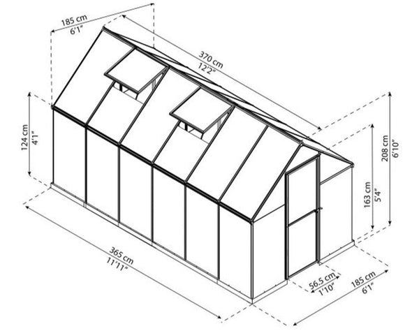 Breeze Polycarbonate Greenhouse – Three sizes available