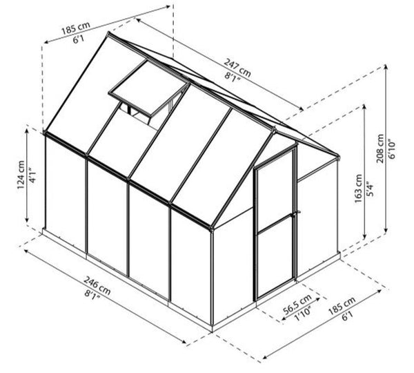 Breeze Polycarbonate Greenhouse – Three sizes available