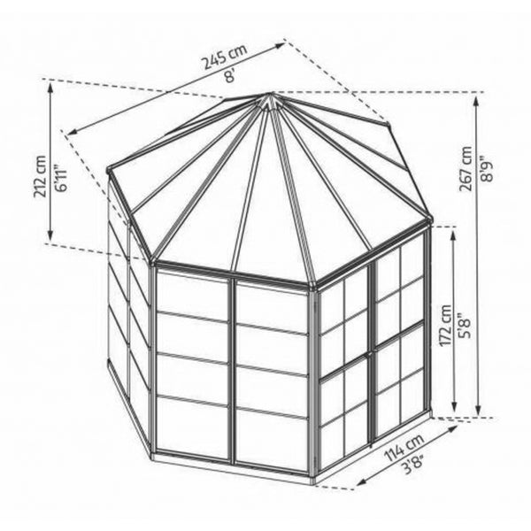 Halo Polycarbonate Greenhouse – One size available