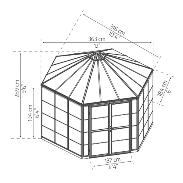 Halo Polycarbonate Greenhouse – One size available