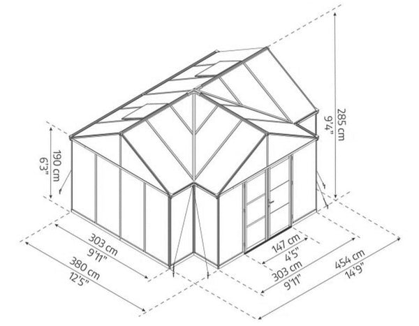 Horizon Polycarbonate Greenhouse